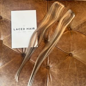 Laced hair extensions, used for about 2 weeks